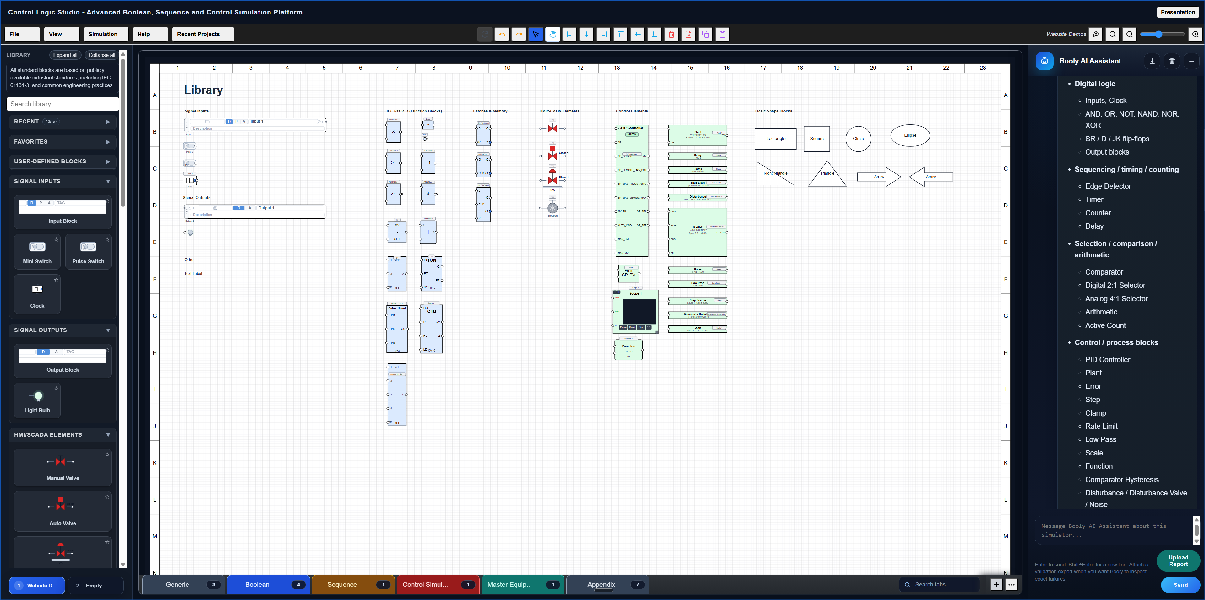 Simulator library page