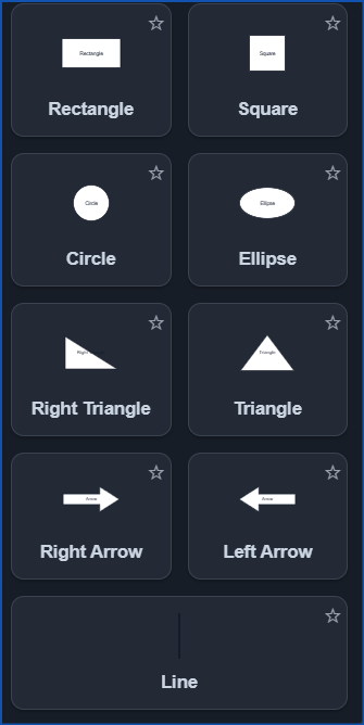 Basic shape blocks symbol